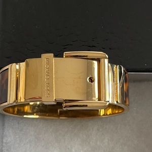 Michael Kors bangle gold and tortoise shell
